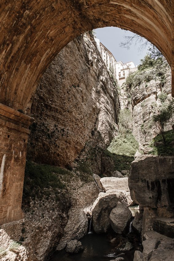 Interior del puente del Tajo de Ronda